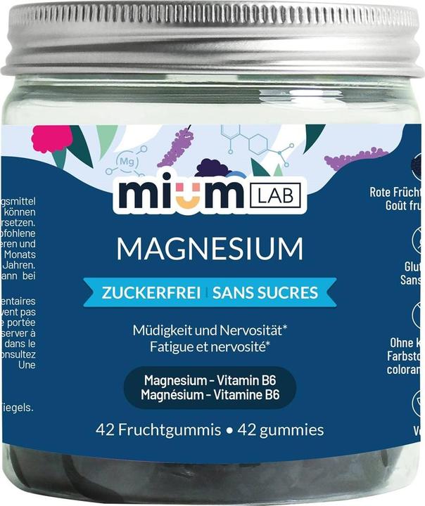 Produktbild Mium Lab Vitamingummis Magnesium (42 Stück, Gummies, 163 g)