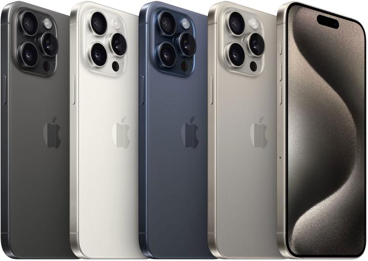 Image du produit Apple iPhone 15 Pro Max (1000 Go, Titane blanc, 6.70", SIM + eSIM, 48 Mpx, 5G)