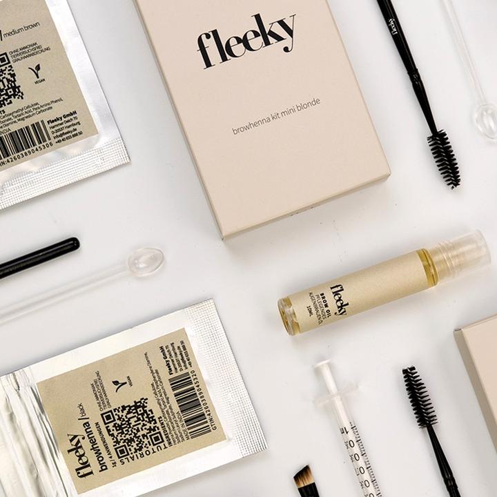Actual product image Fleeky Browhenna Kit - Eyebrow Hair and Skin Tinting Kit