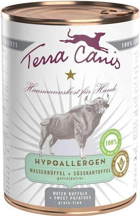Image du produit Terra Canis Alimentation humide hypoallergénique pour les buffles d'eau (Adulte, 1 pcs, 400 g)