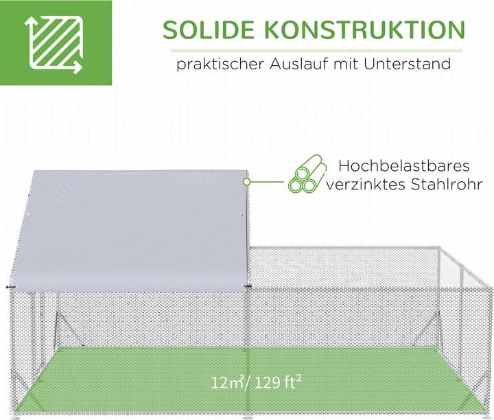 Image du produit PawHut Poulailler nain avec toit pare-soleil