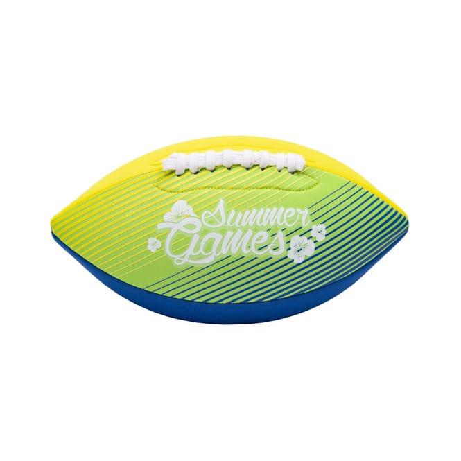 Actual product image Xtrem Toys & Sports SUMMER GAMES neoprene American football, mini (21 cm), assorted in 3 colours
