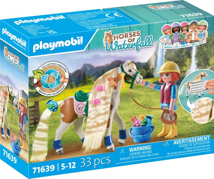 Produktbild Playmobil Ellie & Pferd mit Kreppeisen (71639, Playmobil Horses of Waterfall)