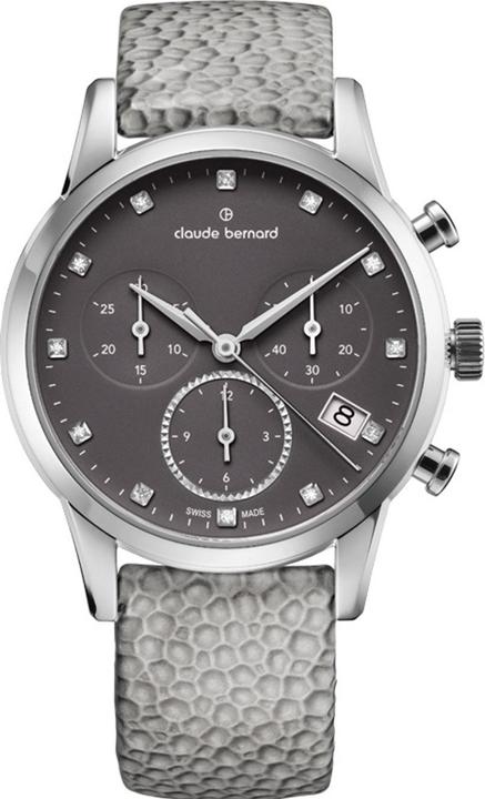 Produktbild Claude Bernard 10231-3-TAPN1 Damenuhr Classic Chronograph 35mm 5ATM