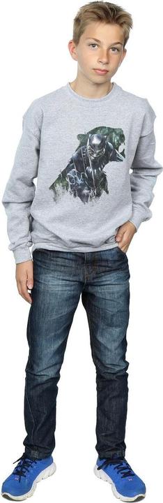 Actual product image Black Boys Wild Silhouette Cotton Sweatshirt (152, 158)