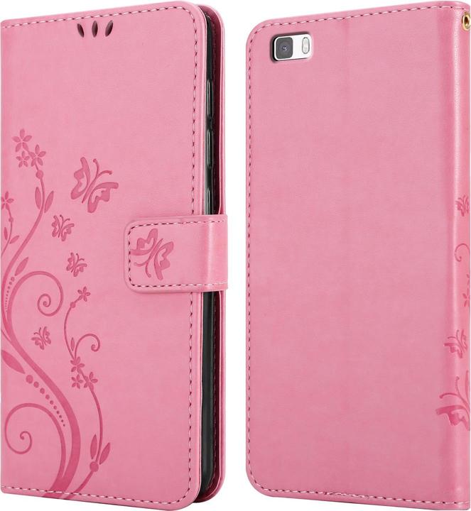 Productafbeelding Cadorabo Bloemen Boekomslag (Huawei P8 Lite)