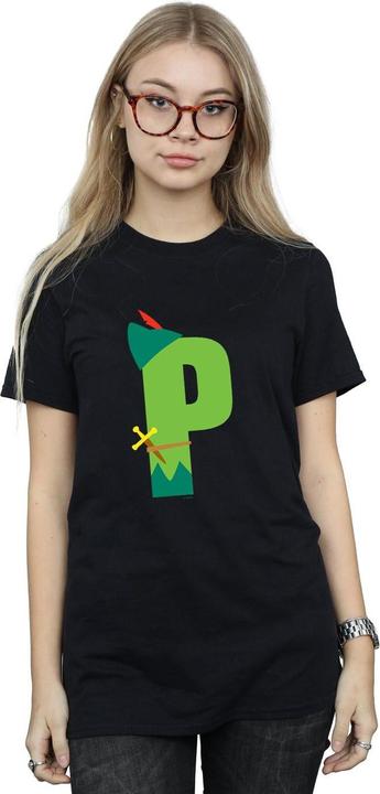 Immagine prodotto Disney Alphabet P Is For Peter Pan Maglietta Ampia Donna (L)