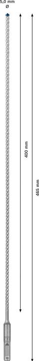 Image du produit Bosch Professional Zubehör Foret marteau EXPERT SDS plus-7X, 5 x 400 x 465 mm (5 millimètres)