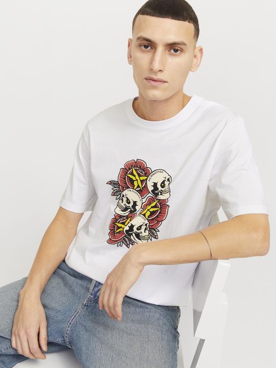 Actual product image Jack & Jones Joranatomy Skull Tee Ss Crew Neck Ln (XXL)