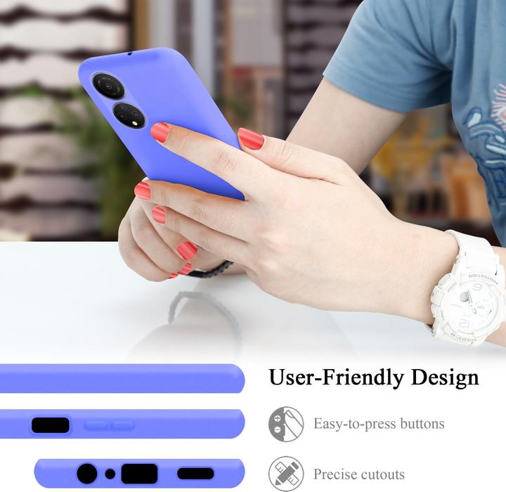 Actual product image Cadorabo TPU Liquid Silicone Case Cover for Honor X7 (Honor X7)