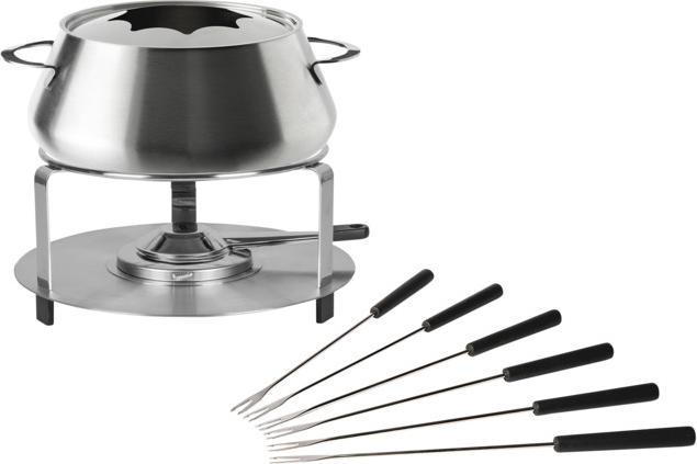 Immagine prodotto Stöckli Set per fonduta color argento (Fonduta Bourguignonne, Fondue Chinoise)
