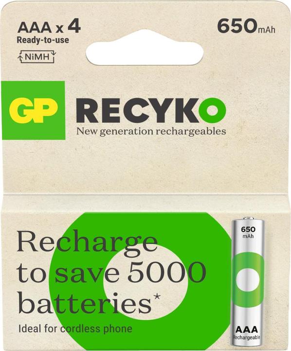 Immagine prodotto GP Batteries Batterie ricaricabili altre (2 pz., AAA, 650 mAh)