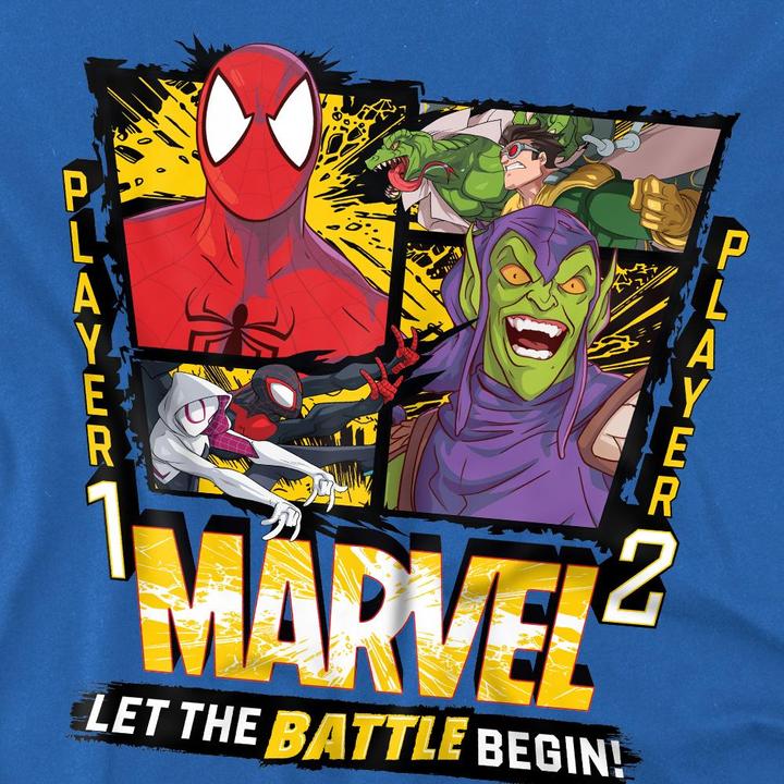 Actual product image Spiderman Childrens/Kids Let The Battle Begin Green Goblin T-Shirt (128)