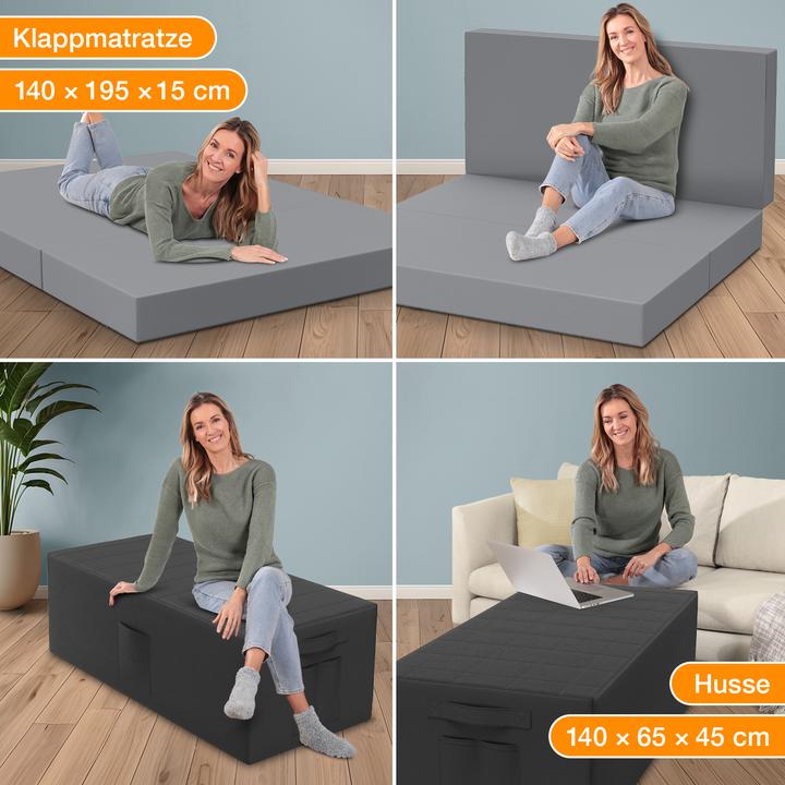 Actual product image Bestschlaf Folding mattress incl. cover & transport bag (140 x 195 cm, Foam core)