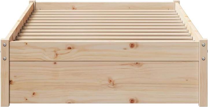 Image du produit VidaXL Lit en bois massif Lit simple avec tiroirs 90x200cm pin (90 x 200 cm)