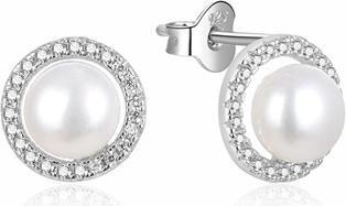 Produktbild Beneto Fine silver earrings with real pearls AGUP2091P (L)
