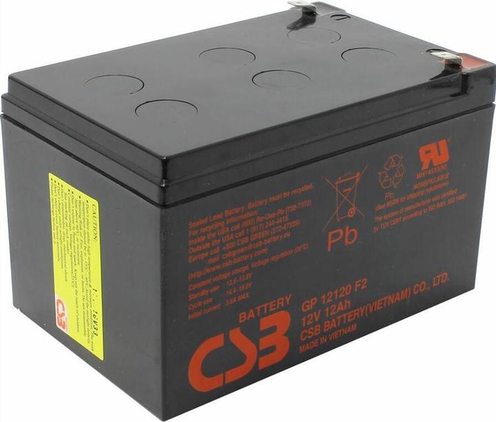 Image du produit CSB GP12120 F2 Acide de plomb plombé (VRLA) (12 V, 12 Ah)