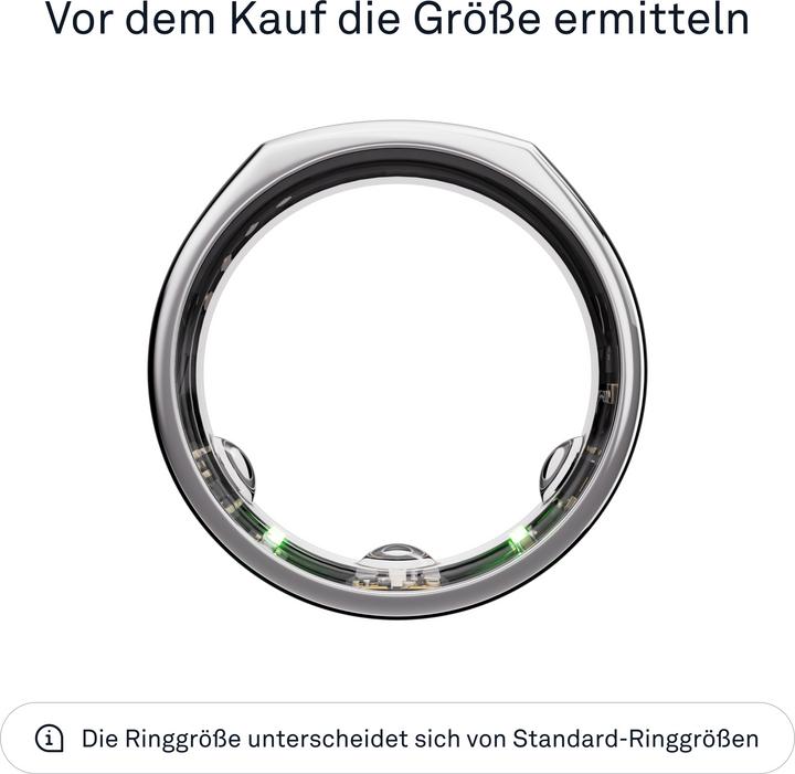 Actual product image Oura Ring Gen3 Heritage (12, Silver)