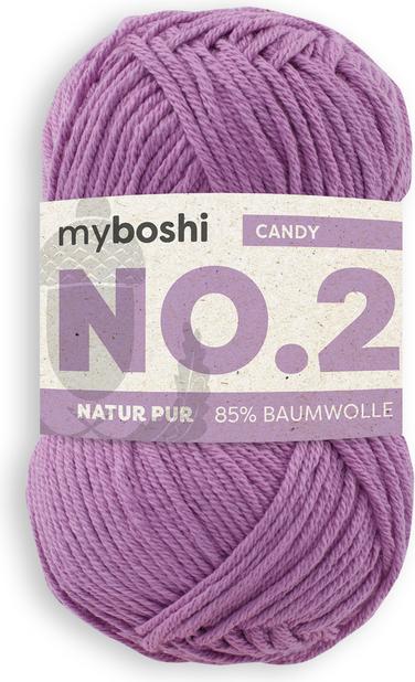 Produktbild Myboshi Wolle Nr.2 col.261 candy purpur 50 g, 100 m, 85 % CO, 15 % KP