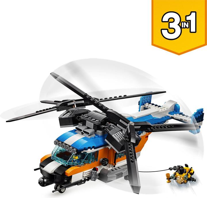 Actual product image LEGO Double rotor helicopter (31096, LEGO Creator 3-in-1)
