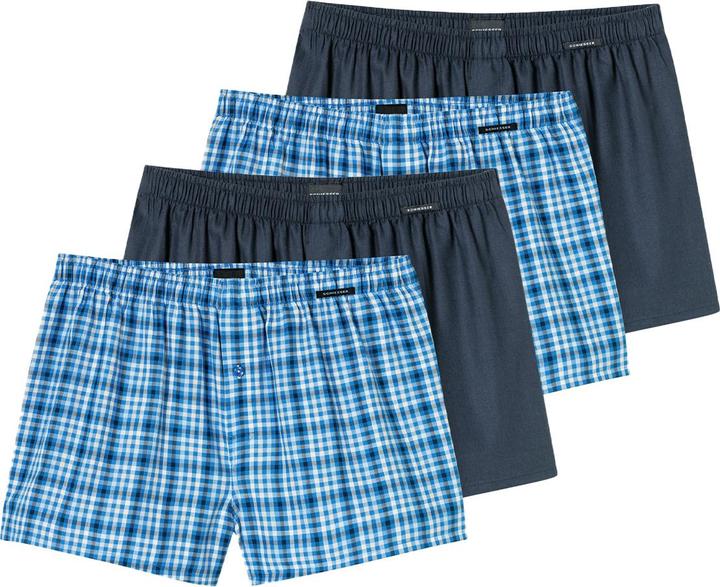 Image du produit Schiesser 4er Pack Web Boxershorts (6, L, paquet de 4)