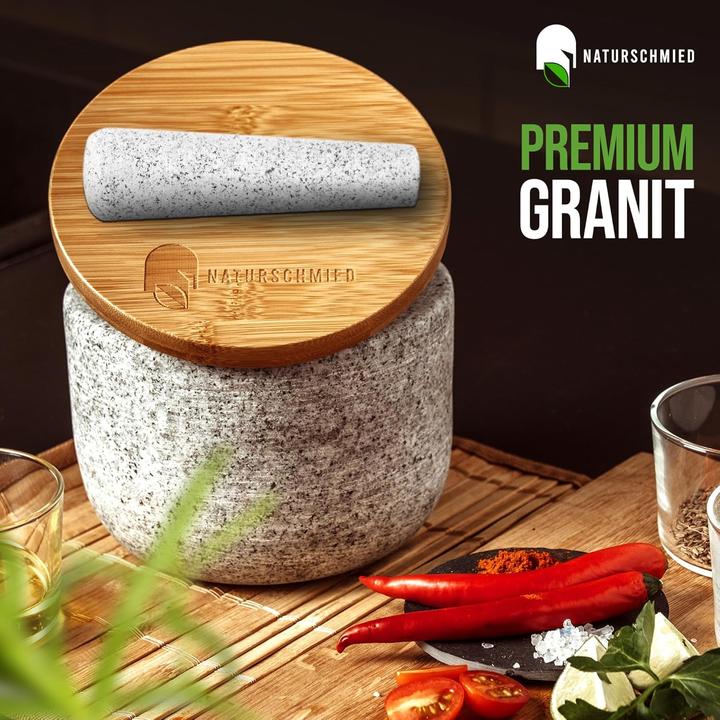 Produktbild Naturschmied Mörser mit Stössel & Deckel