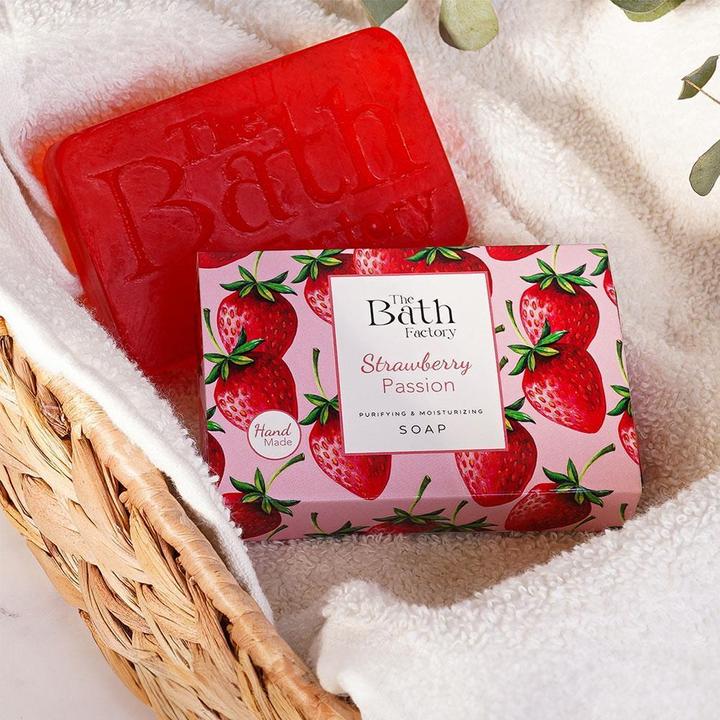 Produktbild The Bath Factory Hand Gesichts und Körperseife Erdbeere (Hartseife, 1000 ml)