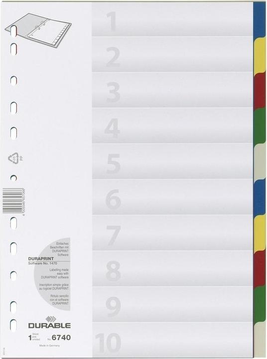 Nährwerte und Zutaten Durable Register PP