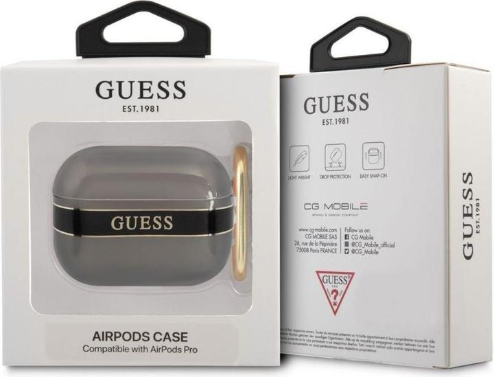 Image du produit Guess GUAPHHTSK AirPods Pro housse noire (Manchon pour casque d'écoute)