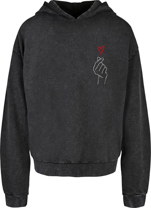Image du produit Merchcode K Heart Acid Washed Oversized Hoody - 187693 (L)