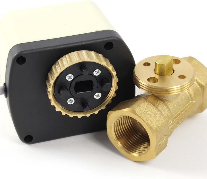 Image du produit Wiltec Vanne 2 voies motorisée Motovanne Électrovanne de zone deux à bille chauffage 230V DN25 33.7mm (1&qu