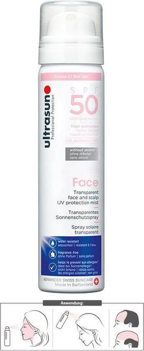 Produktbild Ultrasun Face & Scalp UV Protection (Sonnencreme Gesicht, SPF 50, 75 ml, 75 g)