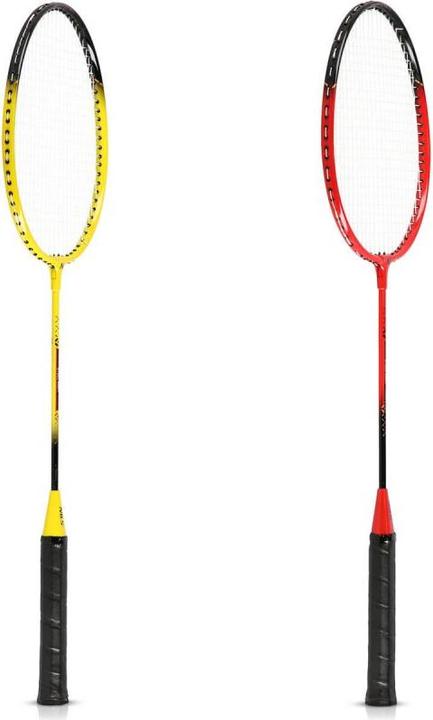Produktbild Nils NRZ264 ALUMINIUM Badmintonset 4 Schläger 3 Federpfeile 600x60cm Netz Koffer