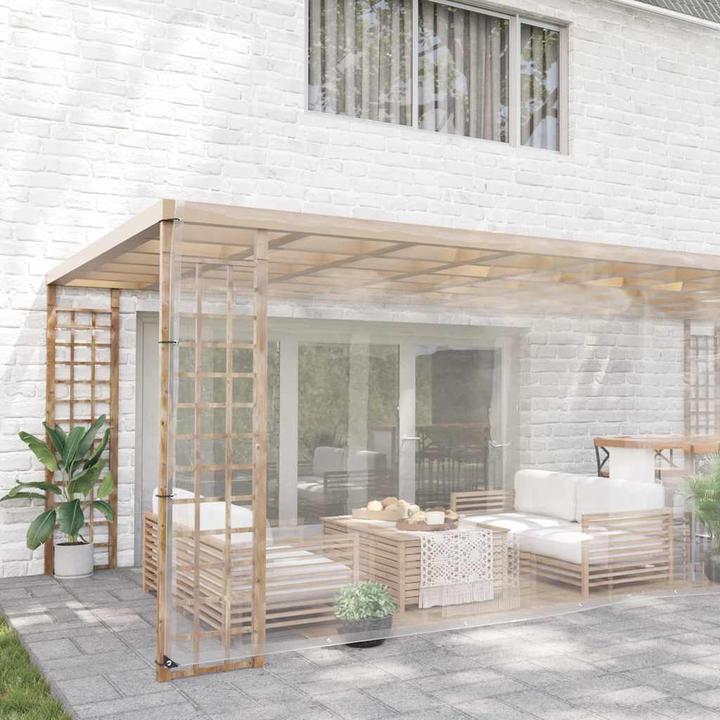 Produktbild VidaXL Transparente Plane mit Ösen 6x10 m PVC durchsichtige Plane (600 x 1000 cm)