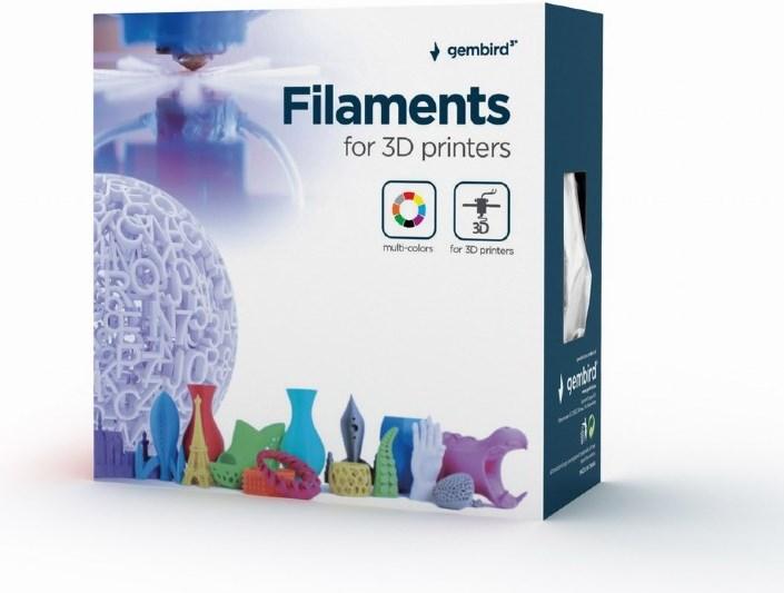 Image du produit Gembird Cassette de filament PLA bobine étroite (PLA, 1.75 mm, 1000 g, Bleu)