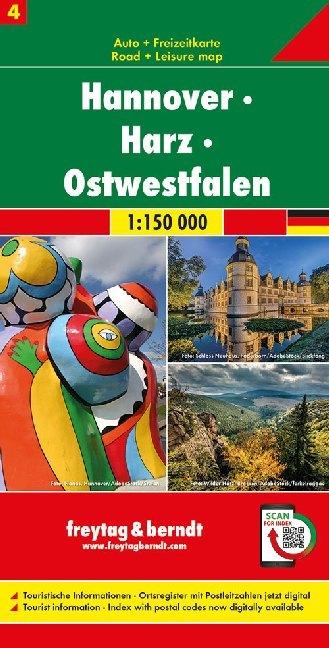 Actual product image Hanover - Harz - East Westphalia, 1:150,000 car map, sheet 4