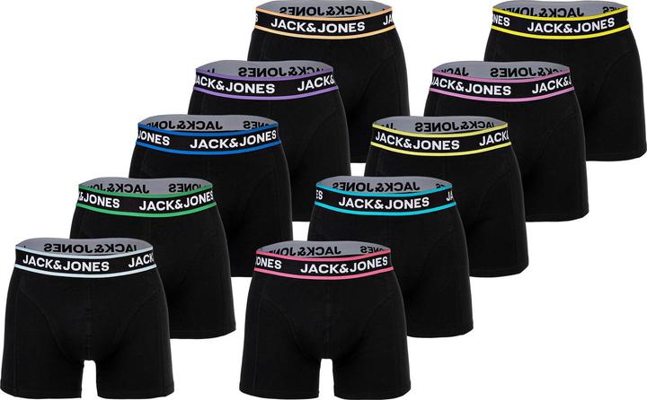 Jack & Jones Boxershort Casual Stretch JACLIMES SOLID TRUNKS 10 PACK