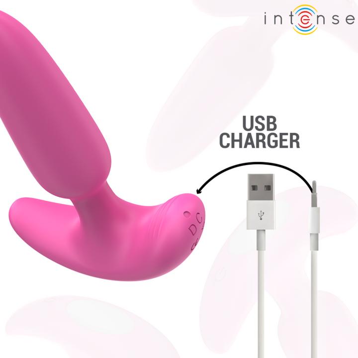 Image du produit Intense Ross Anal Plug 10 Vibrations Rose Télécommande