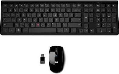 HP Slim Wireless Ruby KBD-MUS (DE, Cable)
