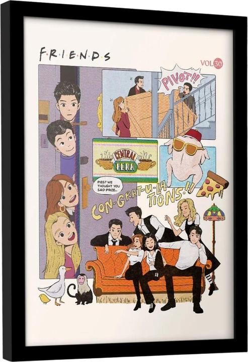 Image du produit Friends - Poster encadré YEARS (40 x 30 cm)