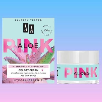 Image du produit AA Pink Crème-Gel Intensément Hydratante Pour Tous Types de Peaux Pour Le Jour Aloe Vera 50Ml (50 ml, Gel visage)