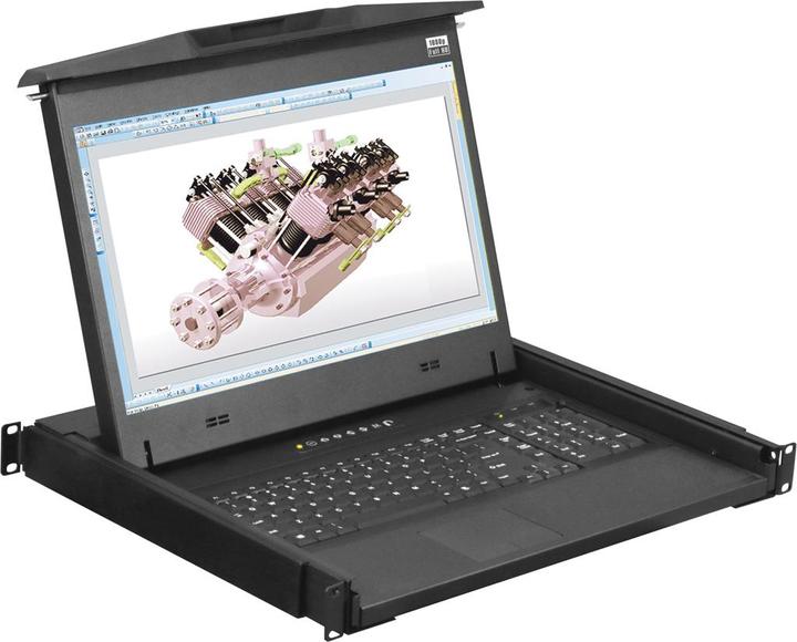 Produktbild Schroff Monitor/Tastat.Einschub 1he En Short