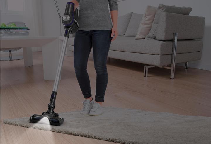 Produktbild CleanMaxx Akku-Hand- und Stielsauger Plus Anthrazit/Lila