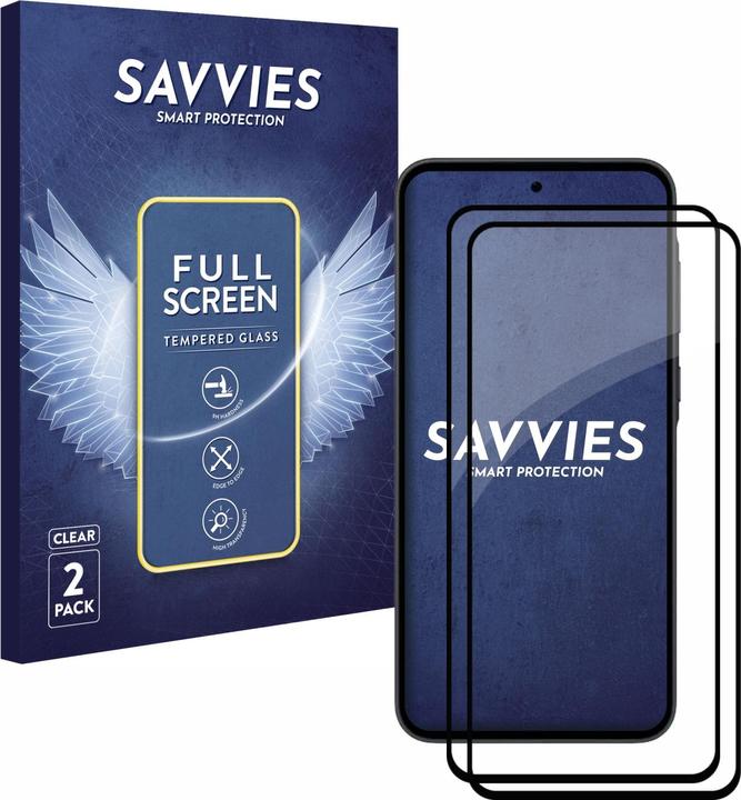 Produktbild Savvies Full-Screen Displayschutz Panzerglas Schutzglas (2 Stück, Samsung Galaxy A35)