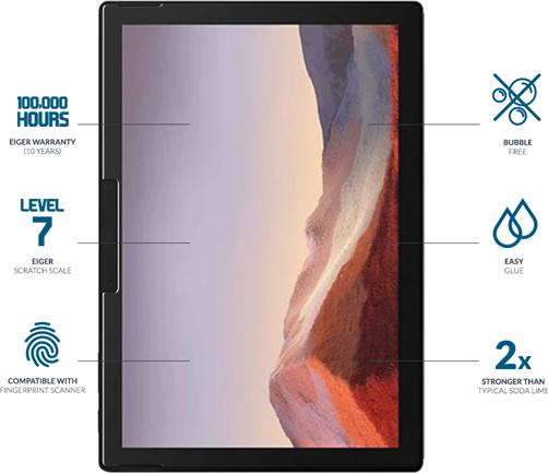 Immagine prodotto Eiger Mountain Glass Clear Tablet (1 Pezzo/i, Surface Pro 6)