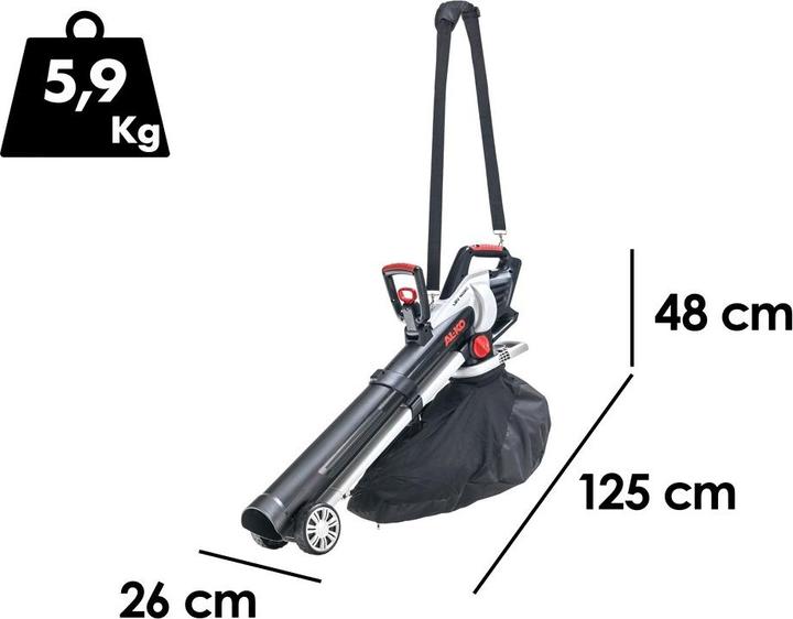 Actual product image AL-KO 36 V battery-powered leaf vacuum LBV 4090 incl. battery and charger (36 V)