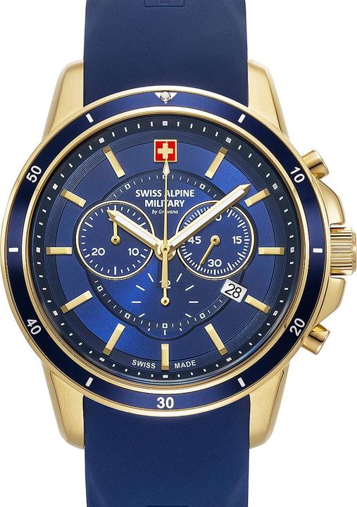 Produktbild Swiss Alpine Military 7089.9815 Chronograph Herrenuhr 44mm 10ATM (Chronograph, 44 mm)