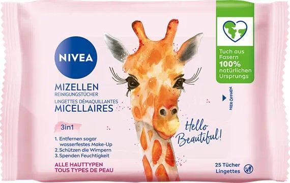 Image du produit NIVEA Lingettes nettoyantes micellaires 3en1 Multipack 6 x 25 pièces (Chiffons de nettoyage)