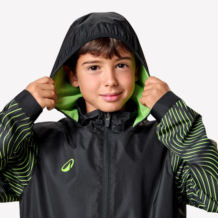 Immagine prodotto Kipsta Kinder Fussball Regenjacke - VIRALTO Wavy schwarz/neongelb (14, 15, 16)