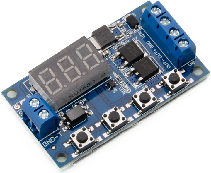 Image du produit Purecrea Module de relais temporisé à double MOSFET 5-30V Trigger